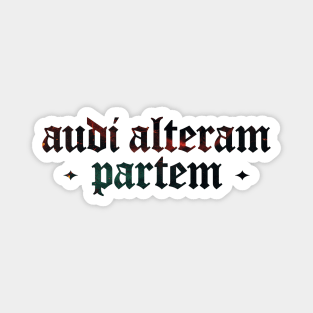 Audi Alteram Partem - Hear the Other Side Magnet