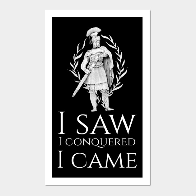 Julius Caesar Veni Vidi Vici art print