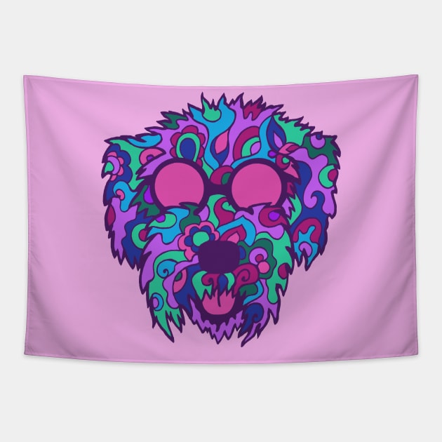 Hippy Hound Tapestry by TimeTravellers