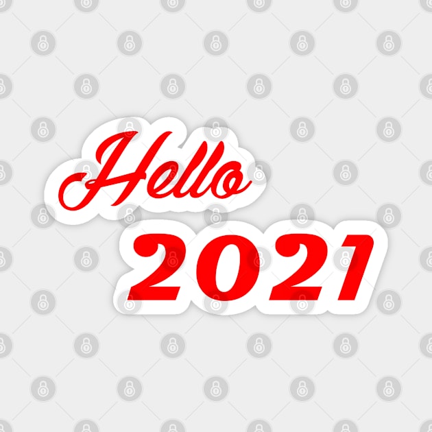 hello 2021 Magnet by sarahnash