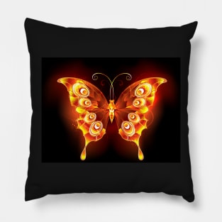 Fire Butterfly Peacock Pillow