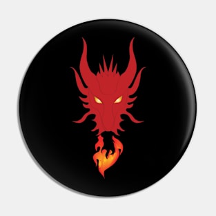 Fire Dragon watching you Pin