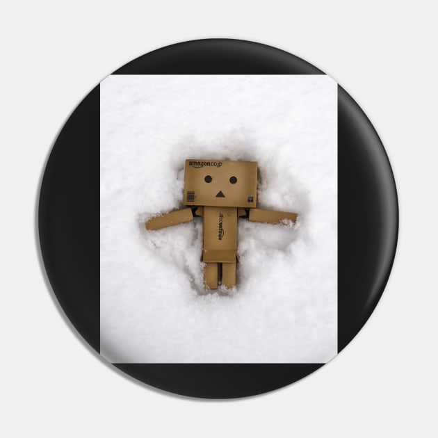 Danbo Makes a Snow Angel Pin by krepsher