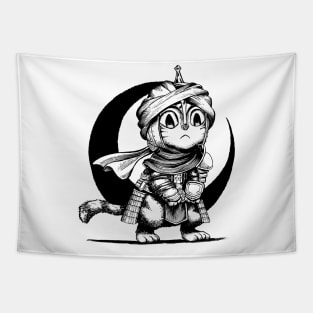 Desert Cat Warrior Tapestry