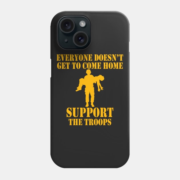 Not Everyone Gets To Come Home (gold) Phone Case by Pixhunter