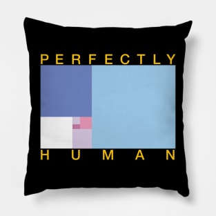 Perfectly Human - Bigender Pride Flag - Blue Main Pillow