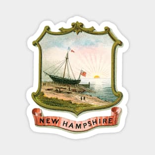 1876 New Hampshire Coat of Arms Magnet