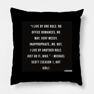 the office funny quote Pillow