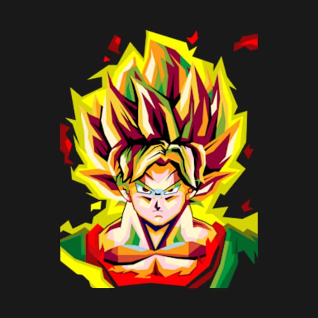 Super Saiyan 5000 by animaperio pixel retro