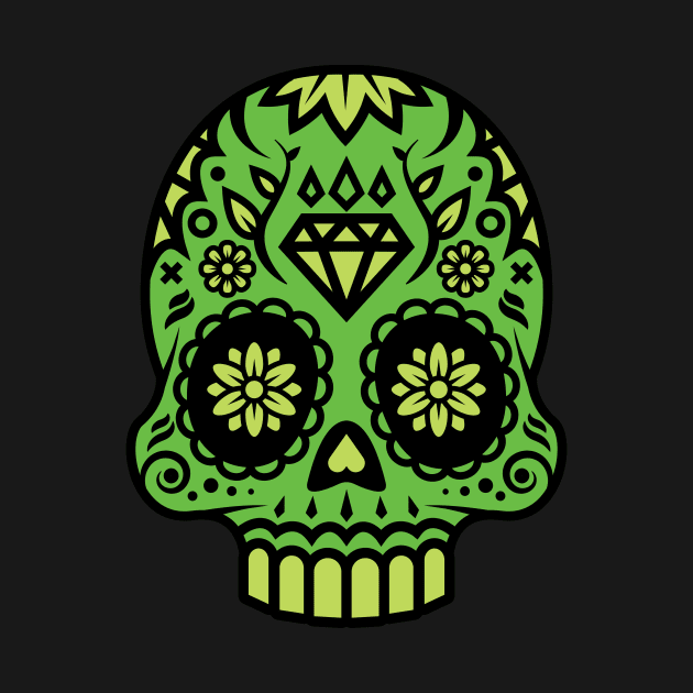 Poison Sugar Skull by serialmonkeykiller