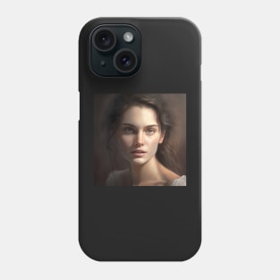 French Woman Portrait Phone Case