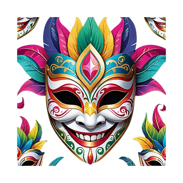 Happy Looking Festival Mask by likbatonboot