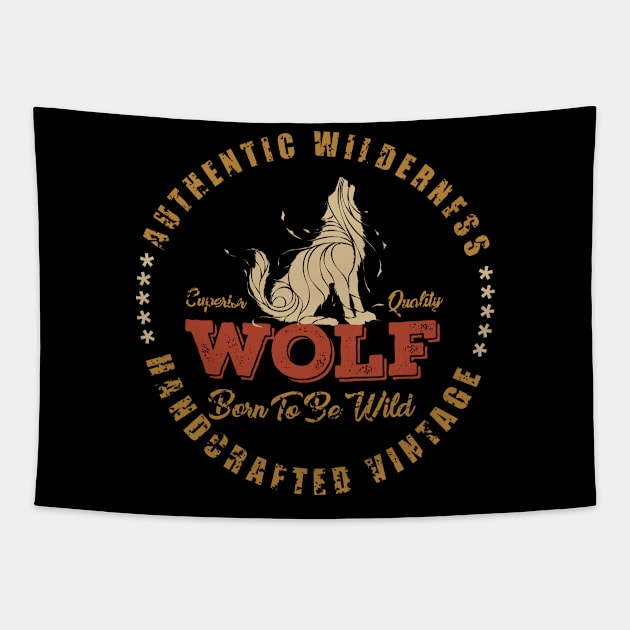 Authentic Wolf Tapestry by globalstar1983