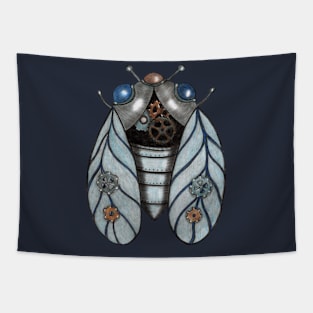 Steampunk Cicada Tapestry