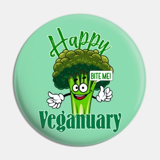 Happy Veganuary- Bite Me! Pin