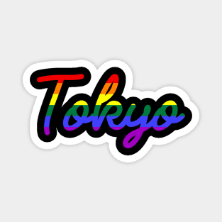 Tokyo Pride LGBTQ Rainbow Flag Magnet