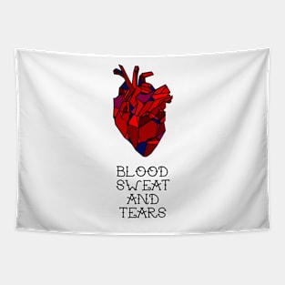 blood sweat and tears black Tapestry