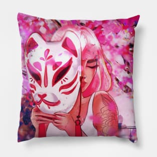 Kitsune Mask Pillow