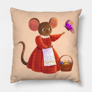 Mouse and Butterfly Pillow