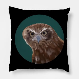 Funny Curious Burrowing Owl Pillow