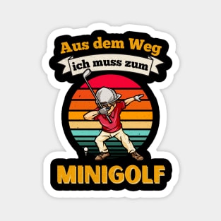 Minigolf Dabbing Mingolfspieler Golf Magnet