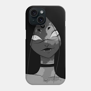 Black cat Phone Case