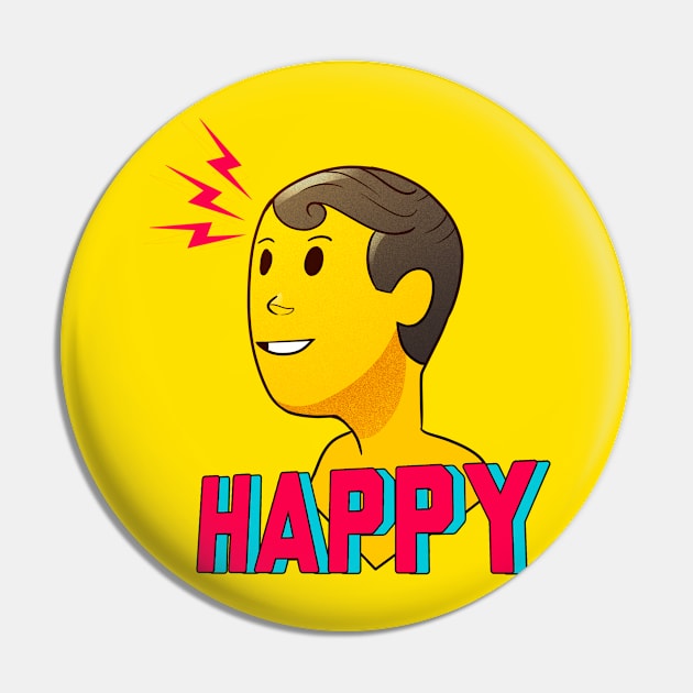 HAPPY MAN Pin by GOUP