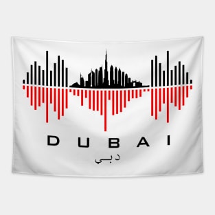 Dubai (دبي) Soundwave Tapestry