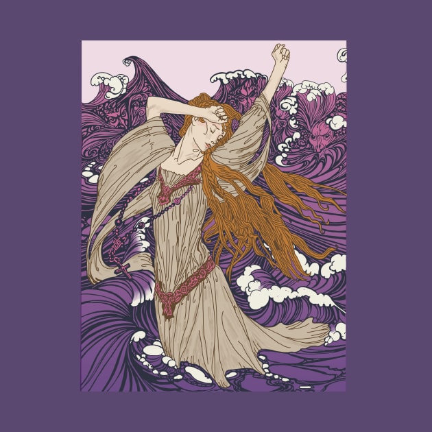 Pre-Raphaelite girl 3 (Purple) by Soth Studio