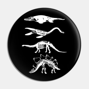 Dinosaurs in white Pin