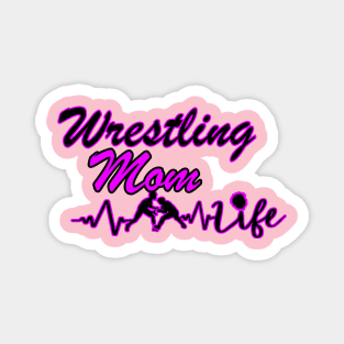 Wrestle Mom purple Magnet