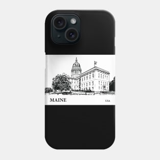 Maine State USA Phone Case