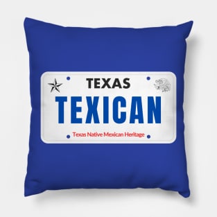 Texican License Plate Pillow