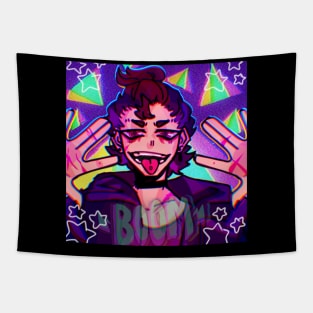 Neon Chaos Tapestry