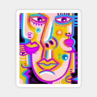 Art faces Magnet