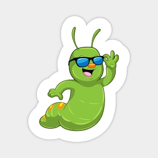 Caterpillar with Sunglasses Magnet