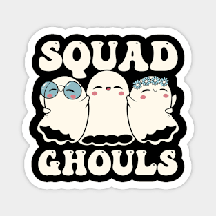 Squad Ghouls Halloween Cute Ghosts by Tobe Fonseca Magnet