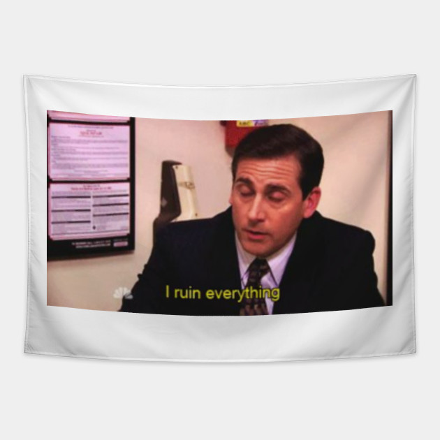 The Office Funny Screencap Meme The Office Us Tapestry Teepublic