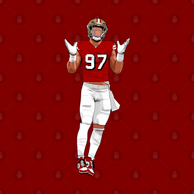 Nick Bosa by origin illustrations