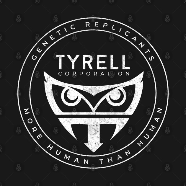 Tyrell Corporation - genetic replicants modern vintage logo by BodinStreet