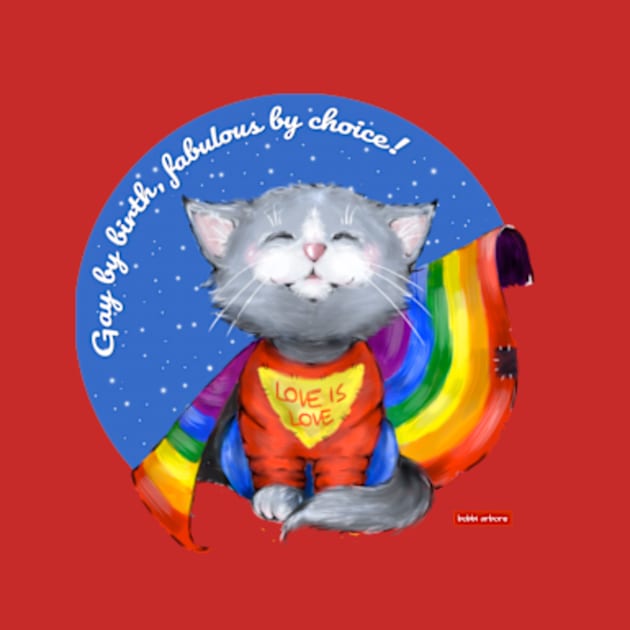 Superhero cat gay rights love is love by BobbiArbore