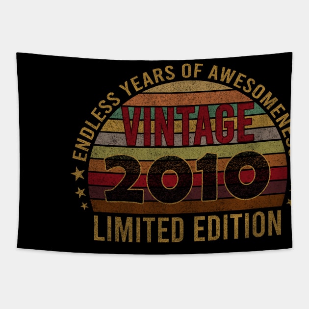 12 Year Old Awesome Since 2010 12th Birthday Gift Tapestry by mahmuq