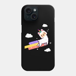 Lamacorn Alpaca Unicorn Funny Llama Rainbow Phone Case