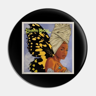 Erykah badu retro Pin