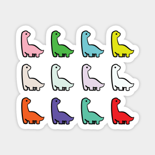 Vibrant Dinosaurs Magnet