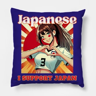 Kawaii, Anime Girl, Japanese Supporter Beauty | Catsie Cat Pillow