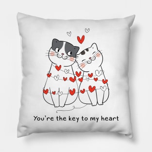 You're the Key to my Heart Pillow
