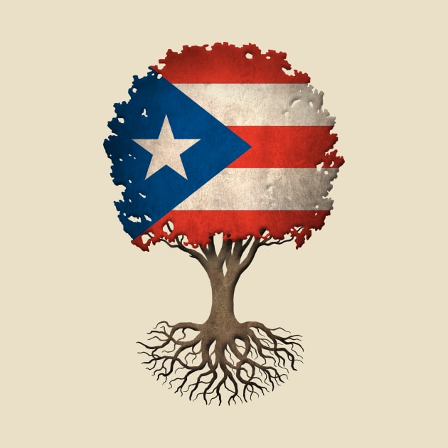 Tree of Life with Puerto Rican Flag by jeffbartels