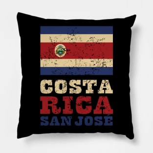 The Flag of Costa Rica Pillow