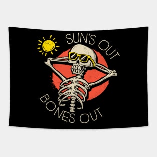 Sun's Out Bones Out Tapestry